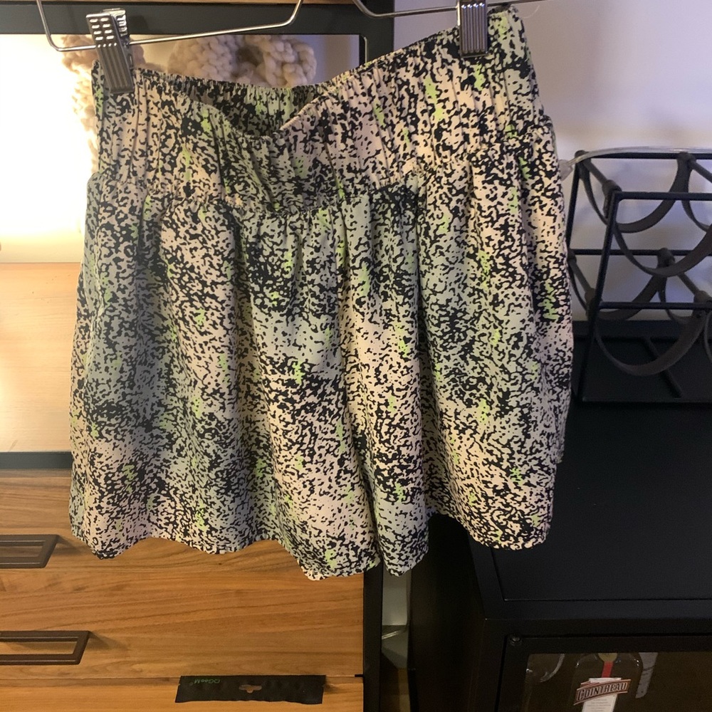 BCBGeneration floral silk shorts